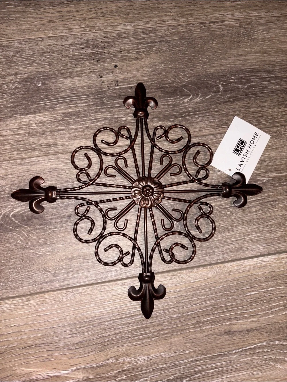 Set of Two Lavish Home Decorative Wall Mounts - Dark Bronze NIB